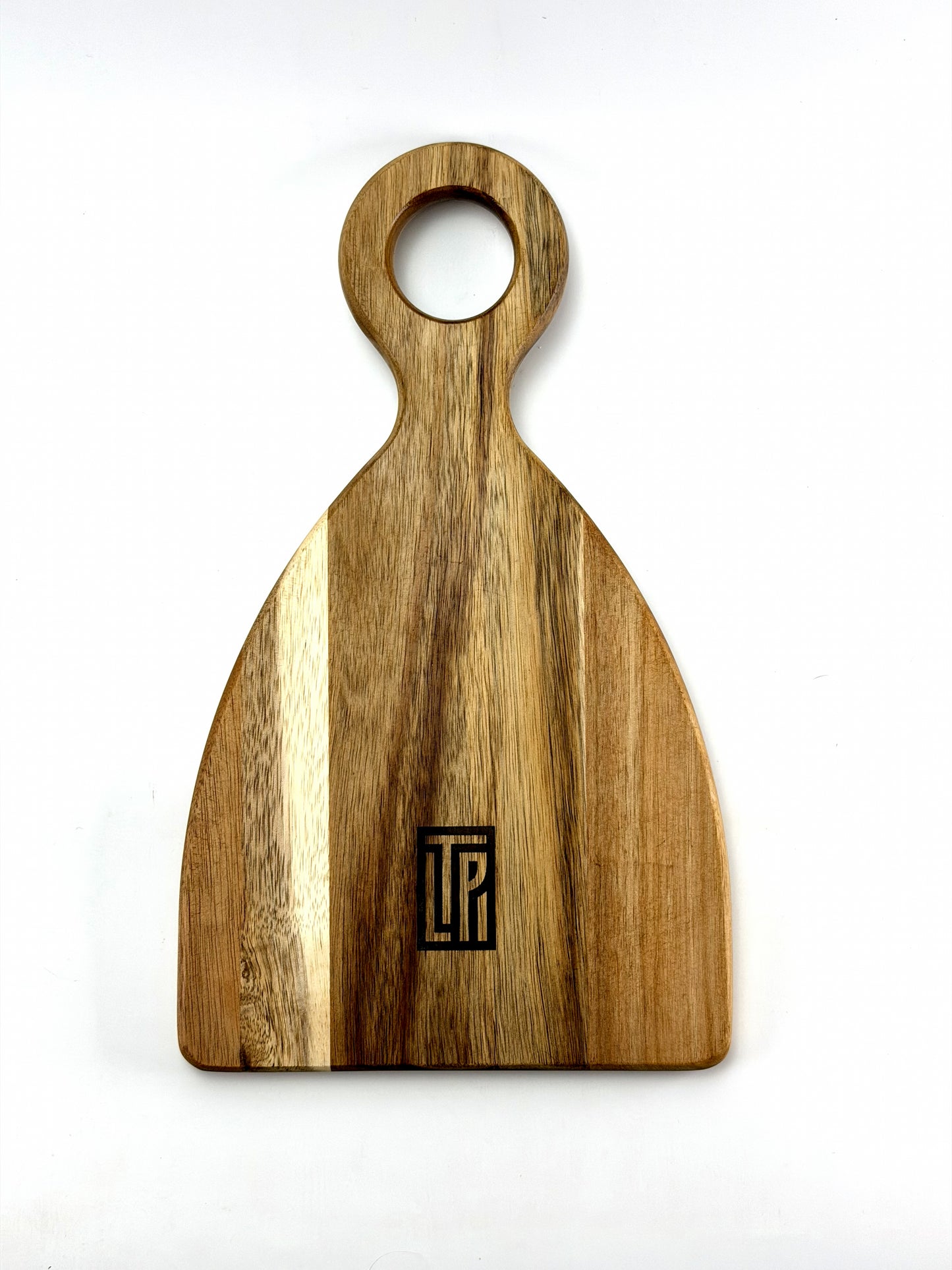 One-of-a-Kind Flower of Life Board | Acacia Wood Charcuterie + Cutting Board with Gold Resin | Sacred Geometry Kitchen Art — Elemental Home