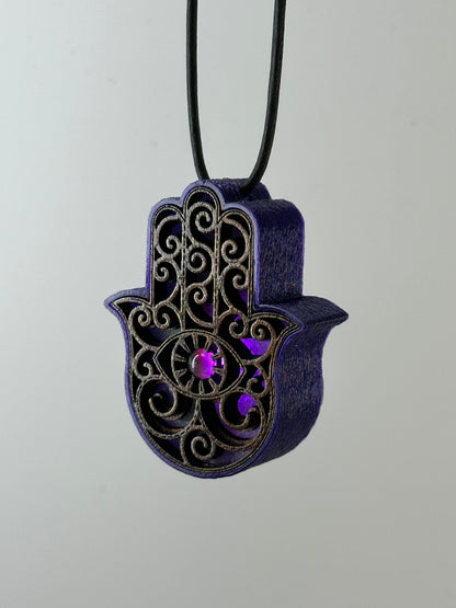 Soul Light Hamsa Necklace