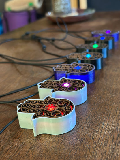 Soul Light Hamsa Necklace